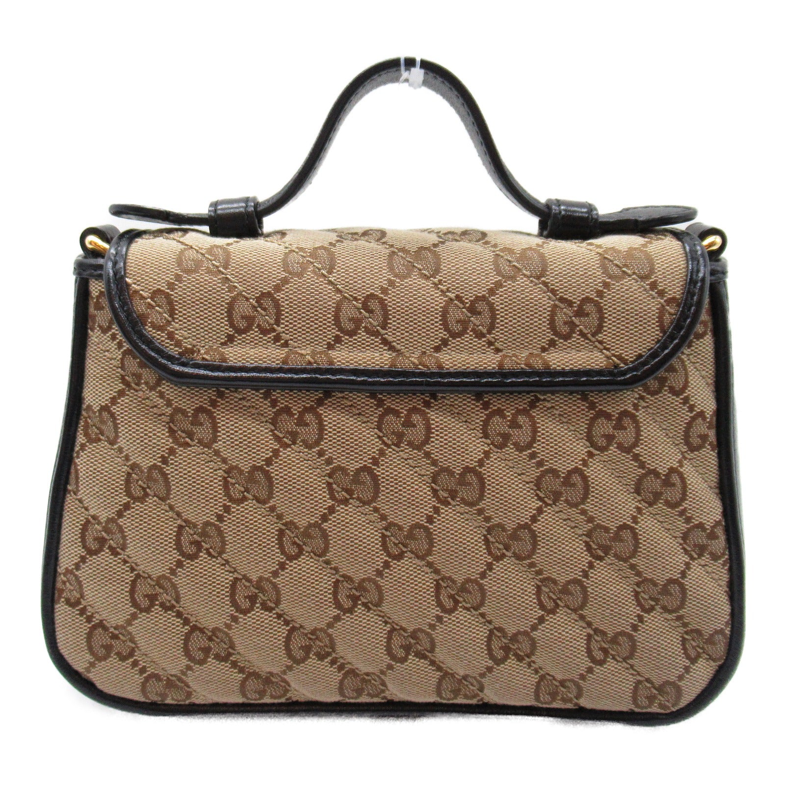 Gucci GG Marmont 2way Shoulder Bag Beige Black