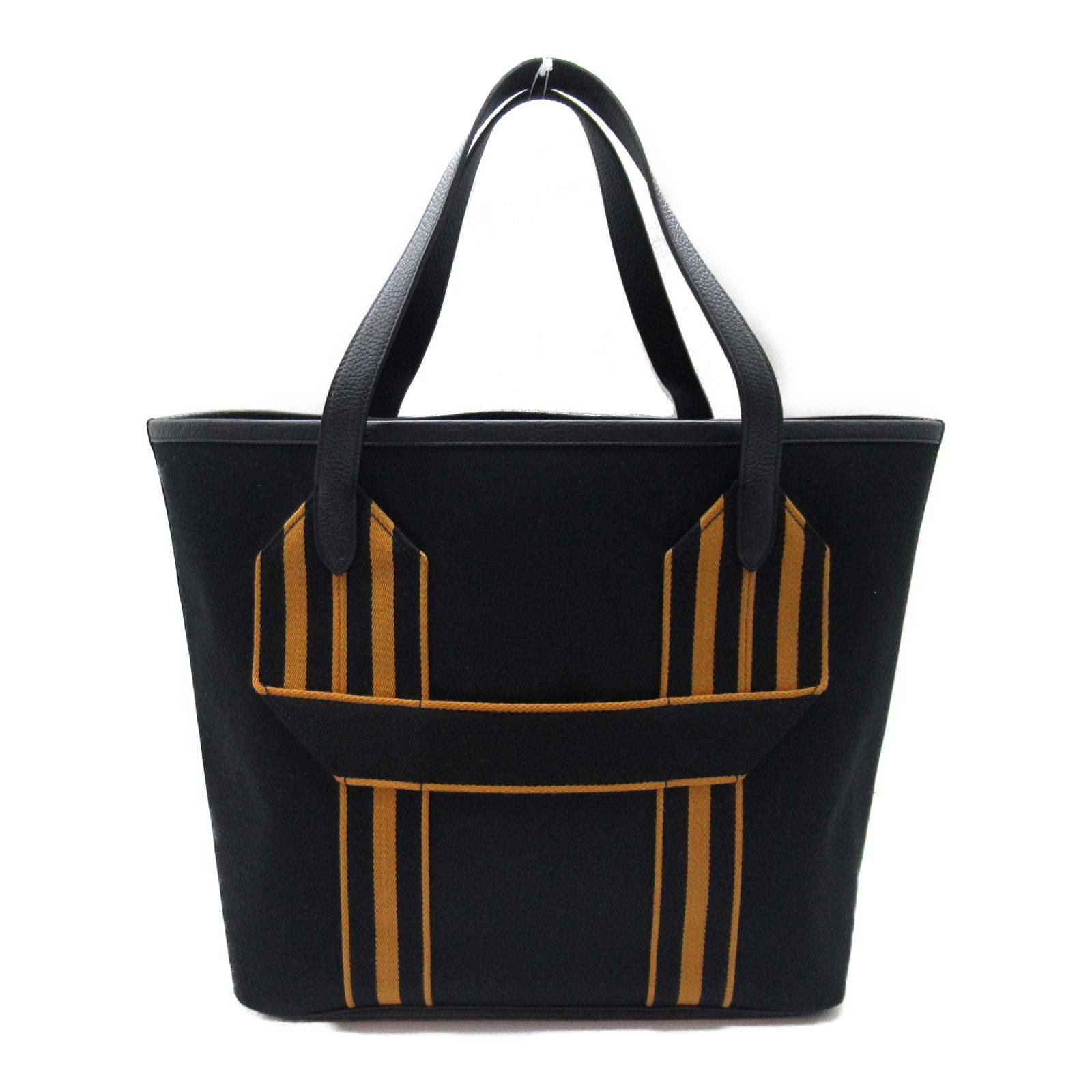 Hermes Canvas Tote Bag Black