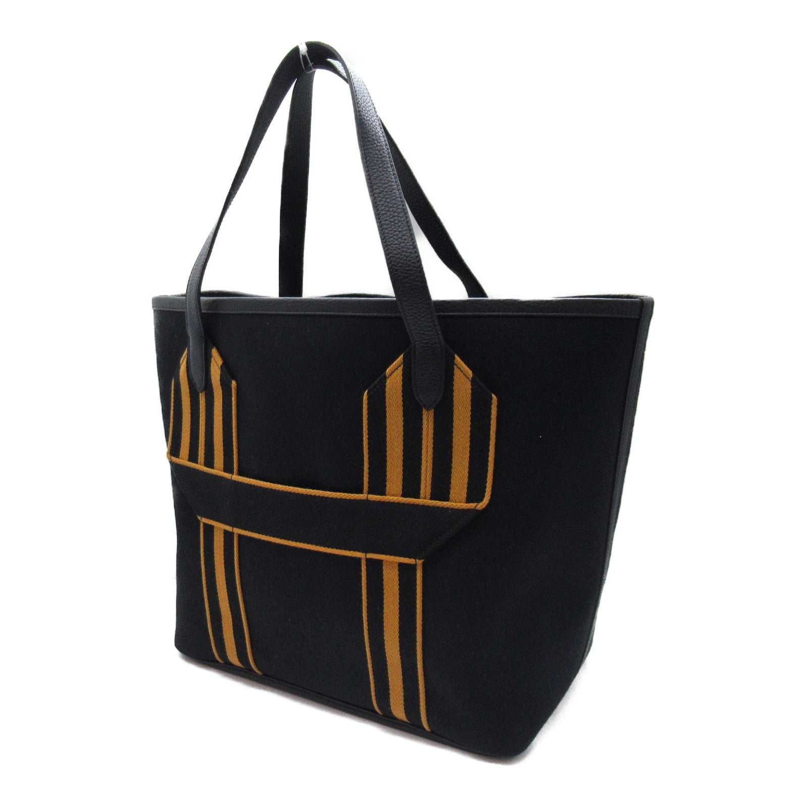 Hermes Canvas Tote Bag Black