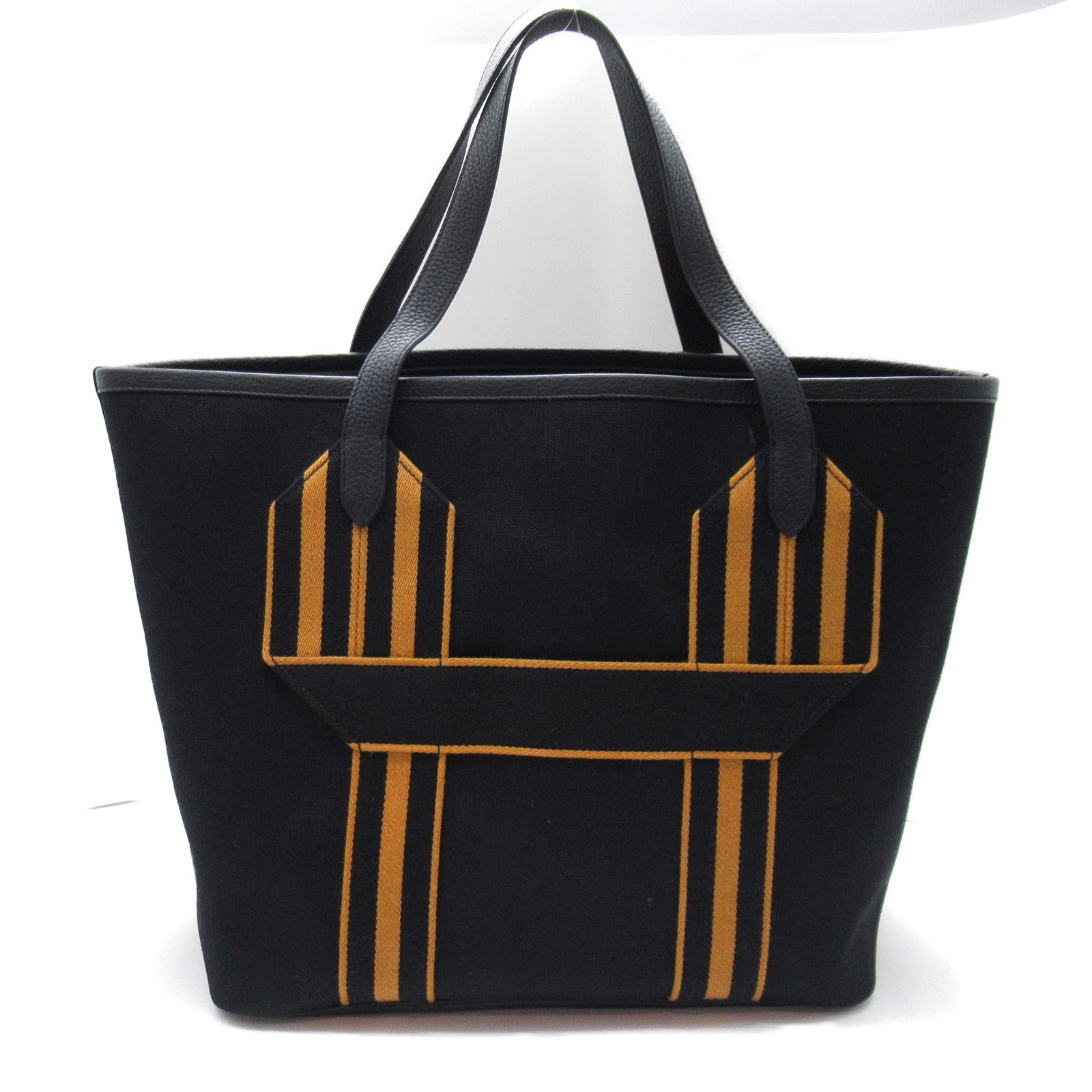 Hermes Canvas Tote Bag Black