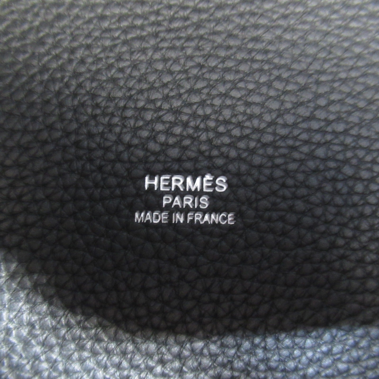 Hermes Leather Tote Bag Black