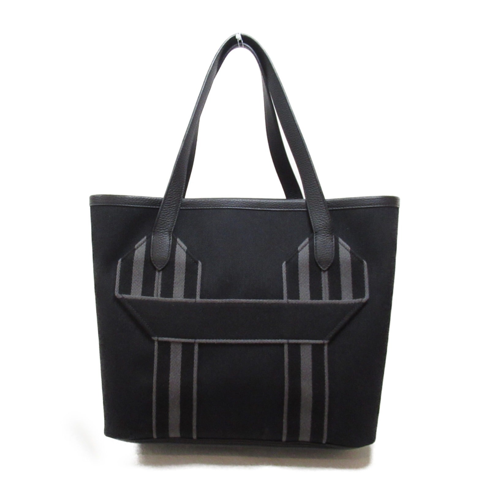 Hermes Leather Tote Bag Black