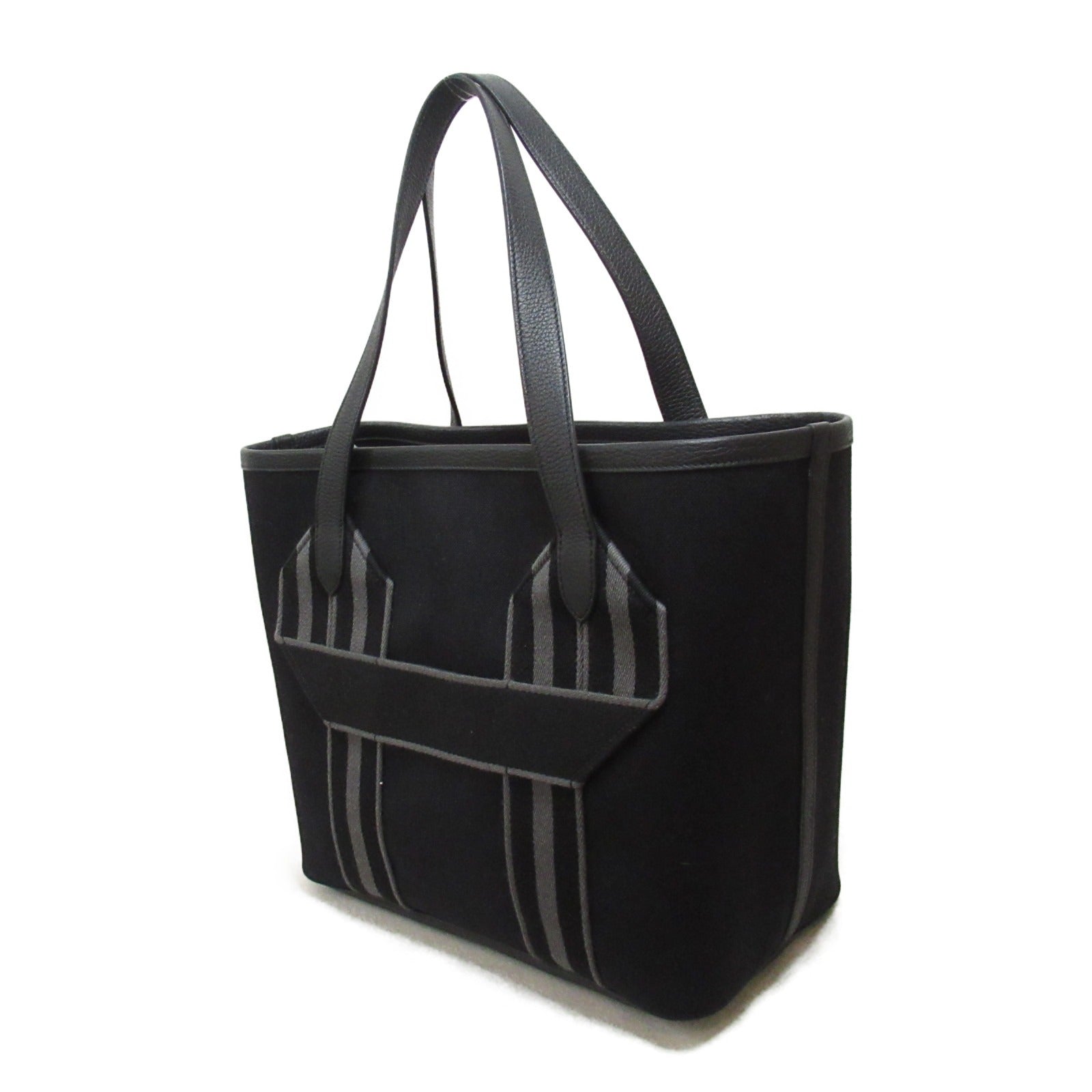 Hermes Leather Tote Bag Black