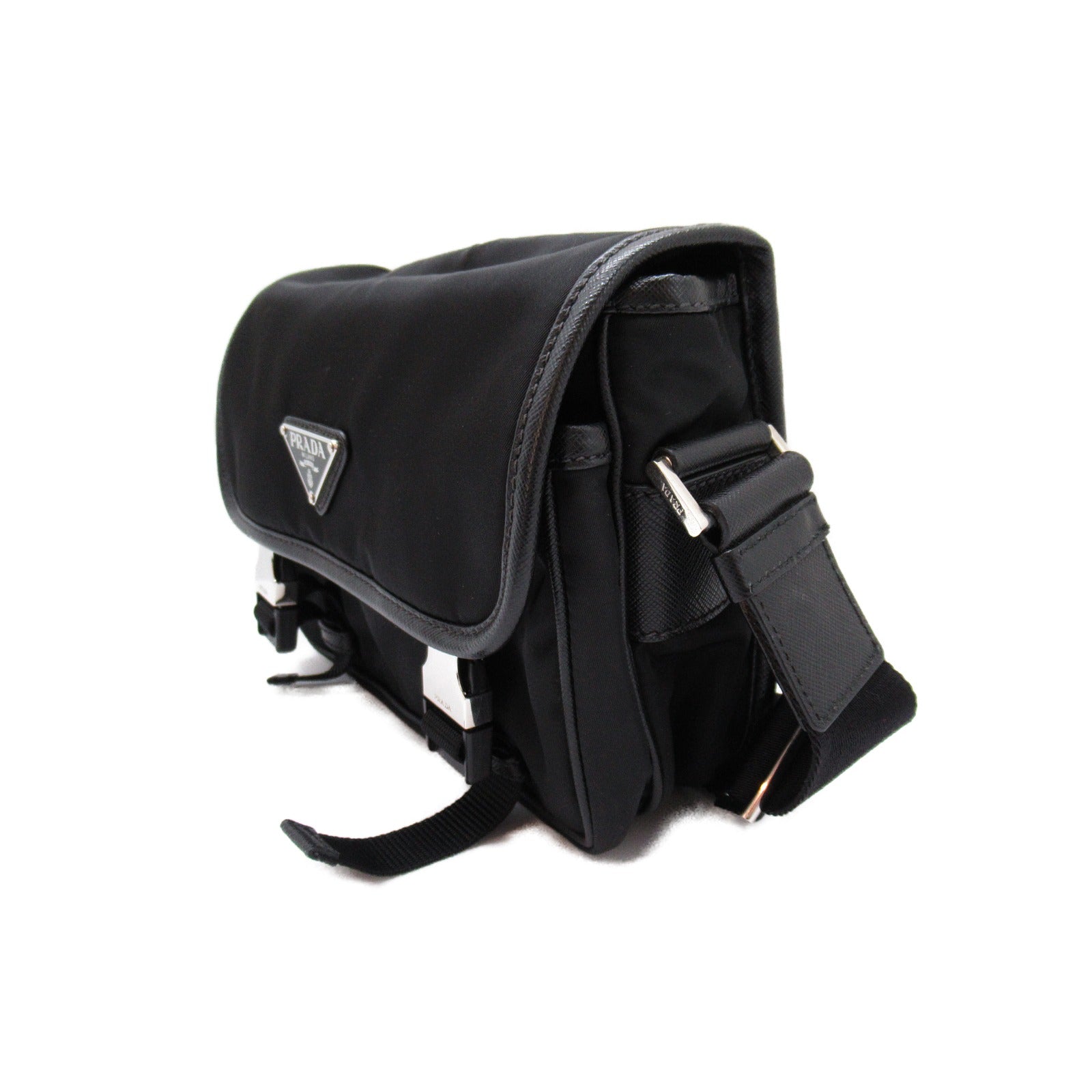 Prada Nylon Shoulder Bag Black