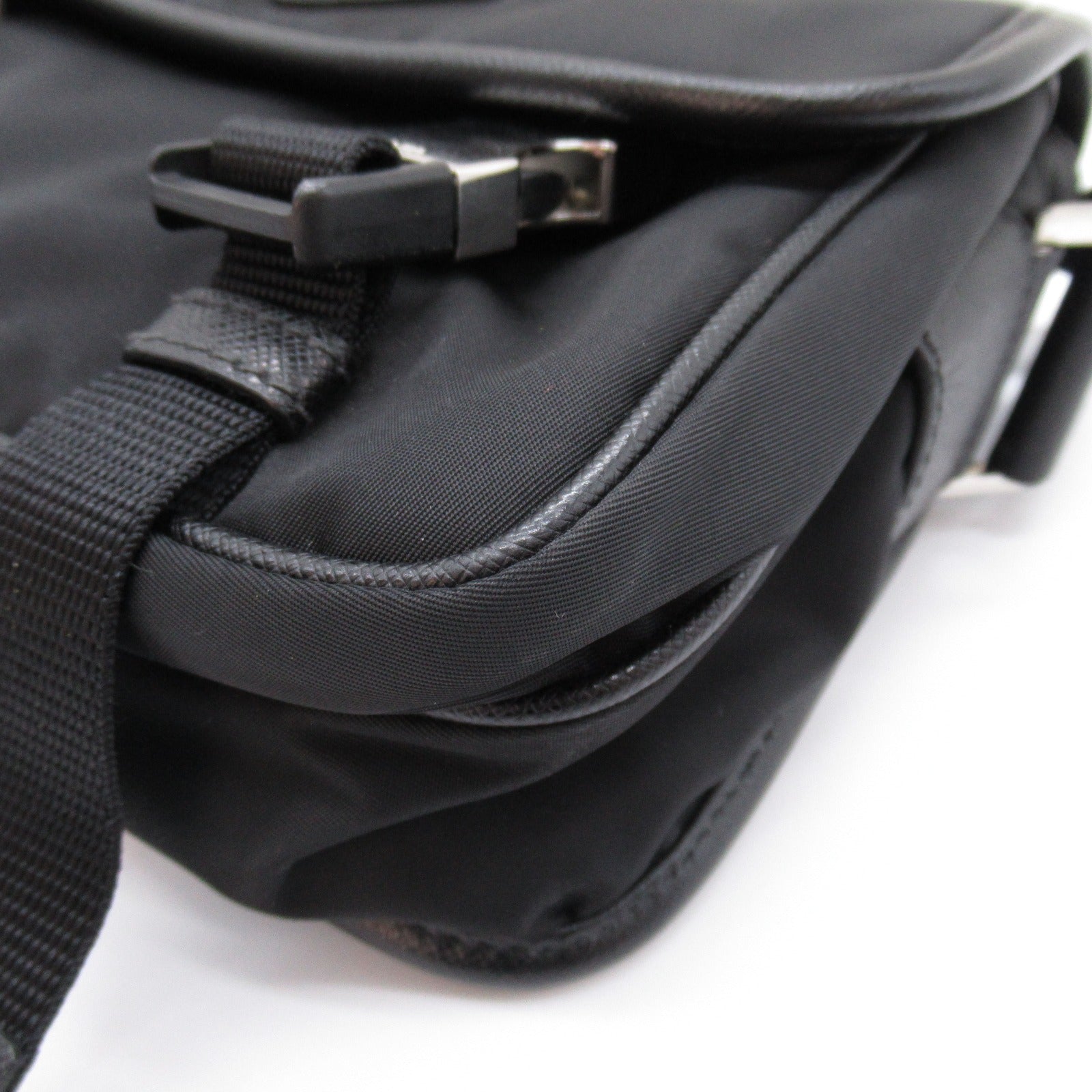 Prada Nylon Shoulder Bag Black