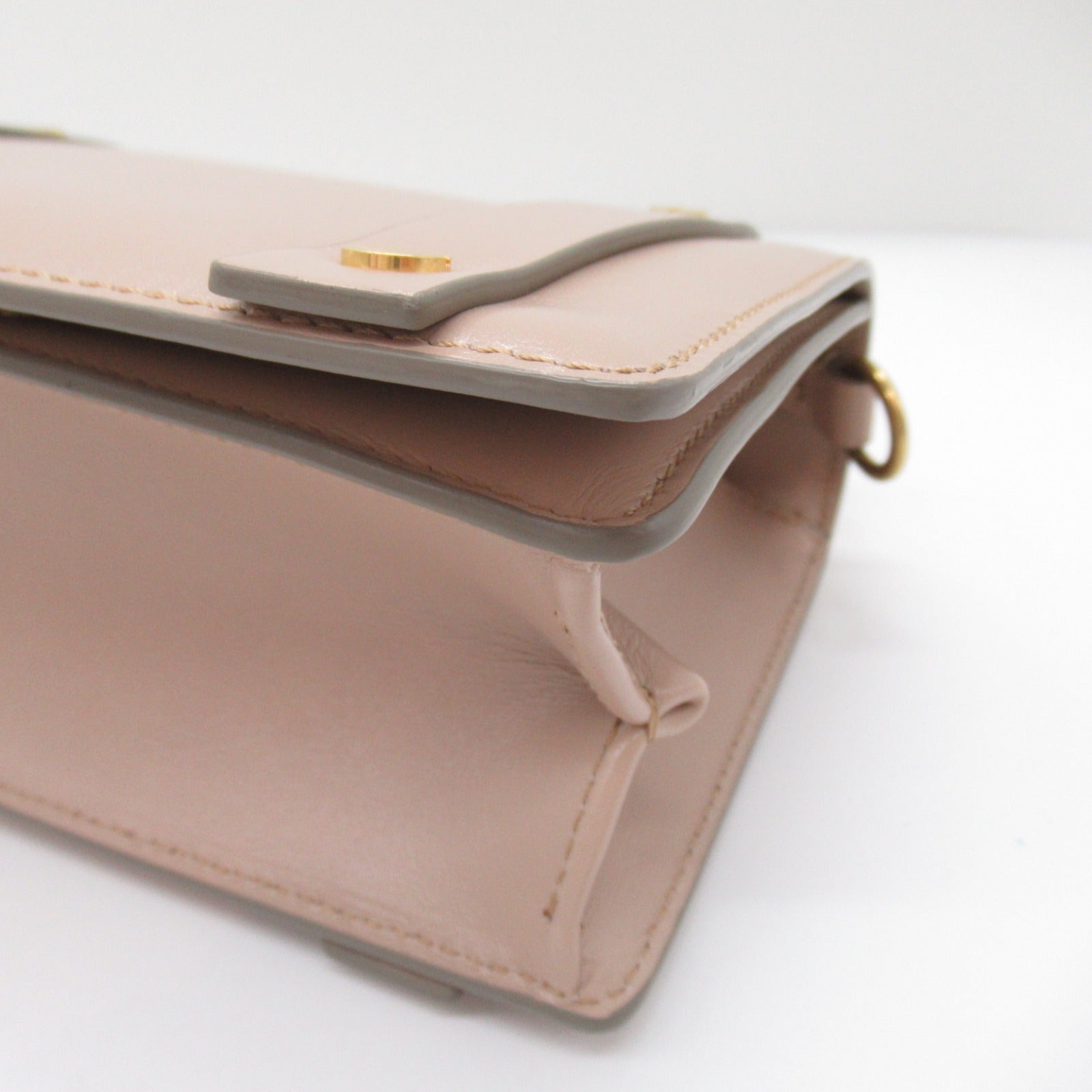 Chloe Ora Leather Shoulder Bag Beige