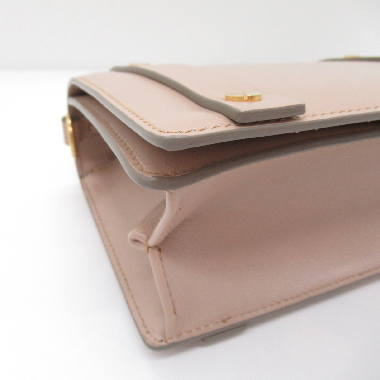 Chloe Ora Leather Shoulder Bag Beige