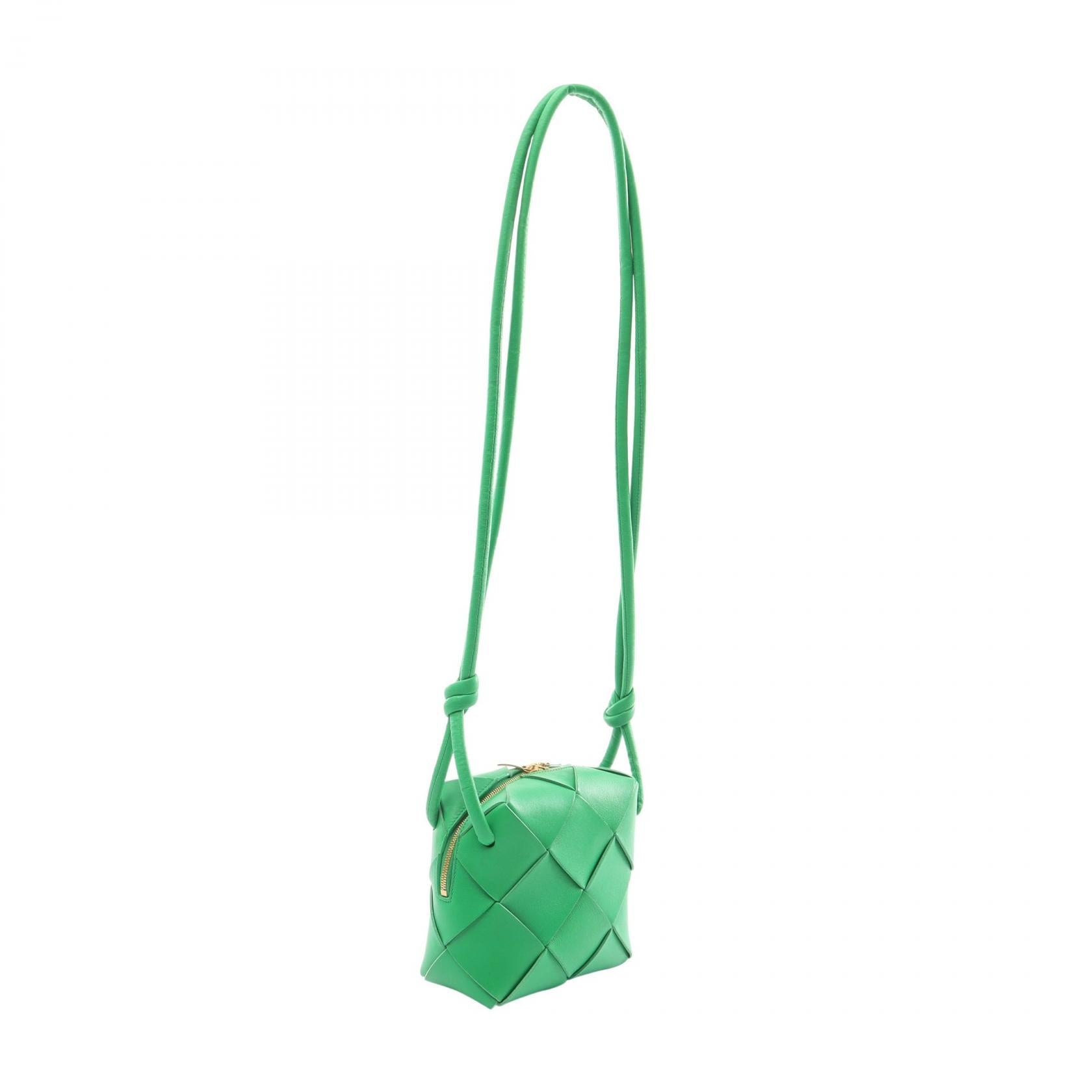 Bottega Veneta Mini Cassette Camera Bag Green