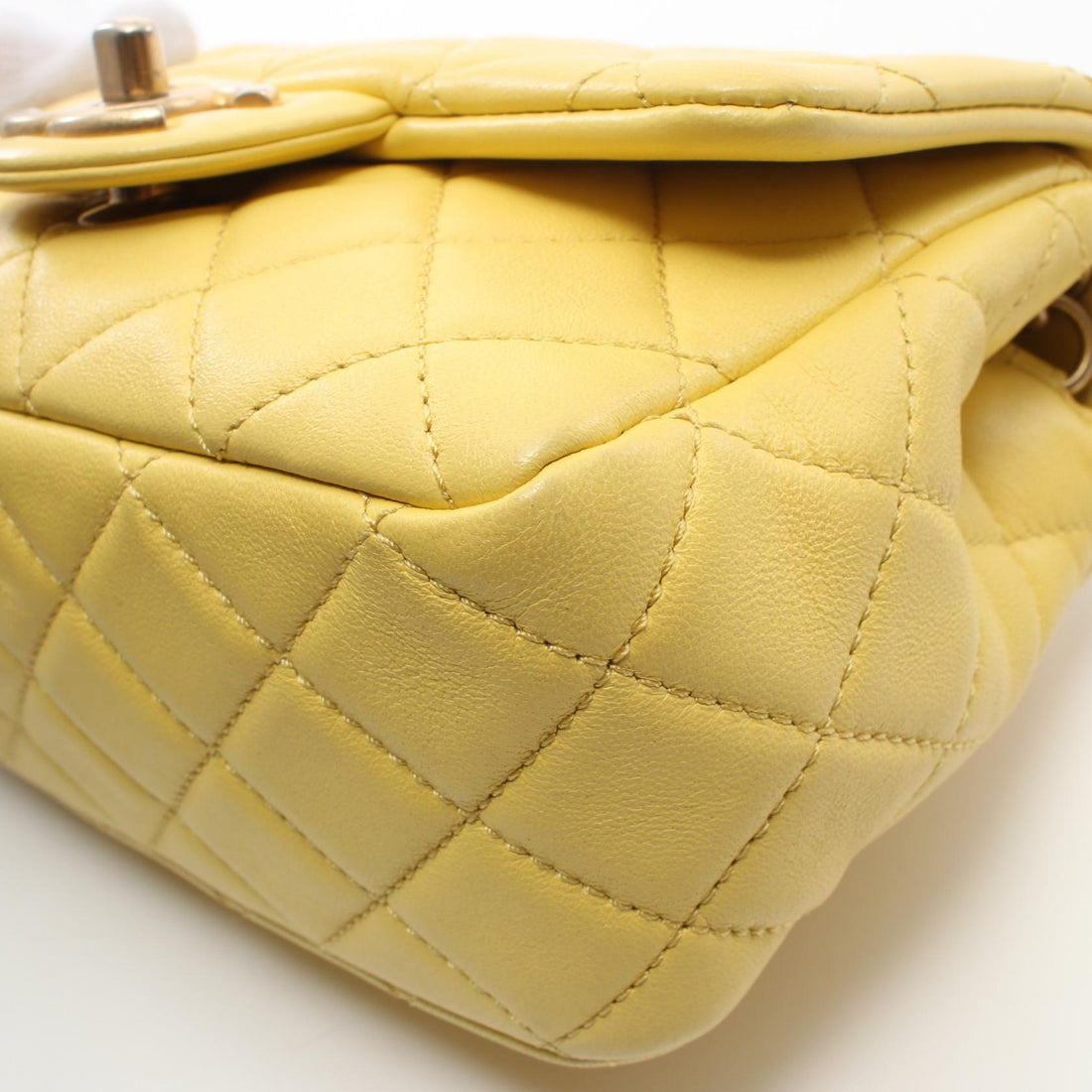 Chanel Matelasse Gripoix Shoulder Bag Yellow