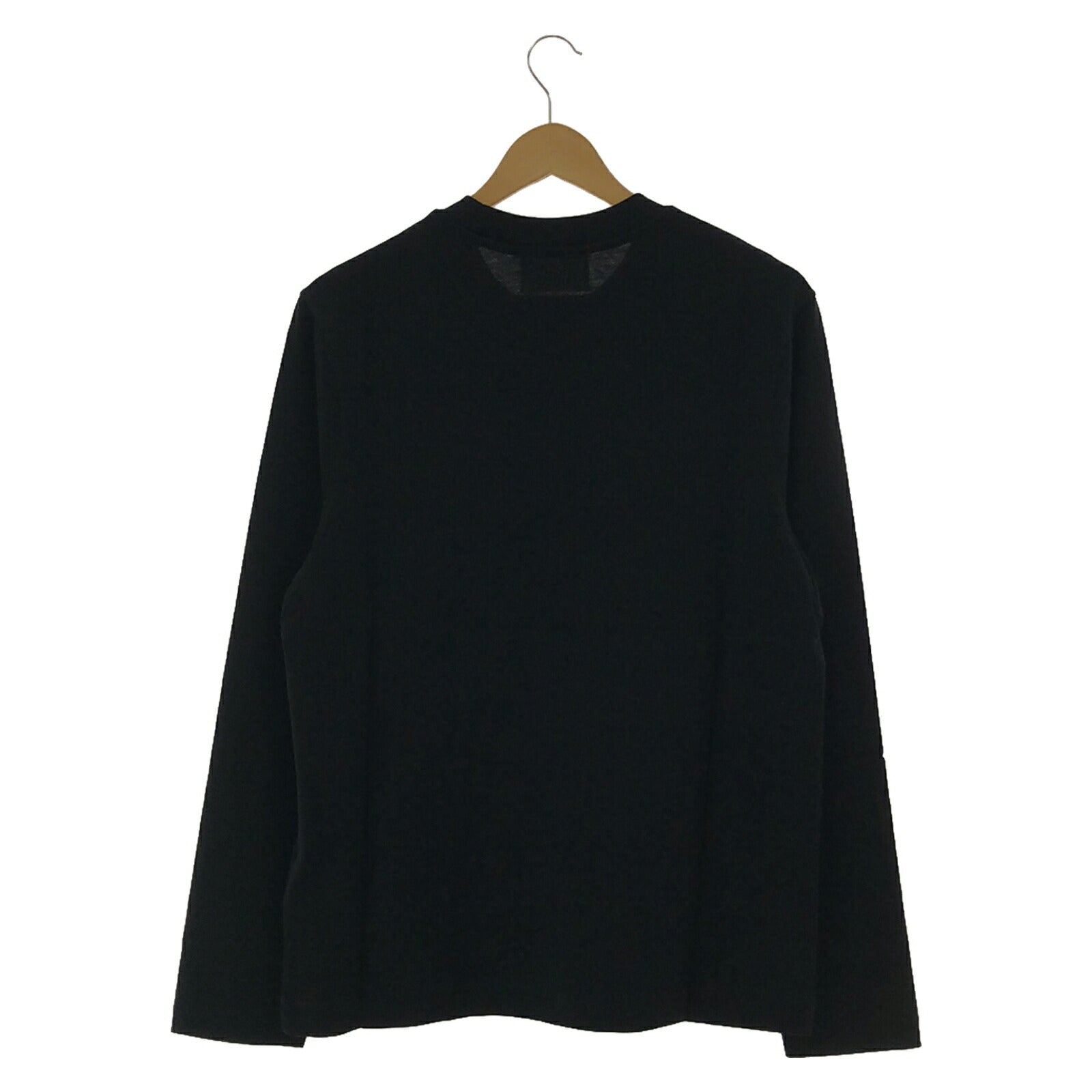 AMI Cotton Long Sleeve T-Shirt Black