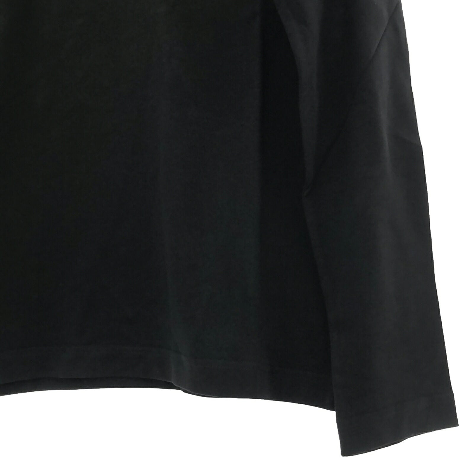 AMI Cotton Long Sleeve T-Shirt Black