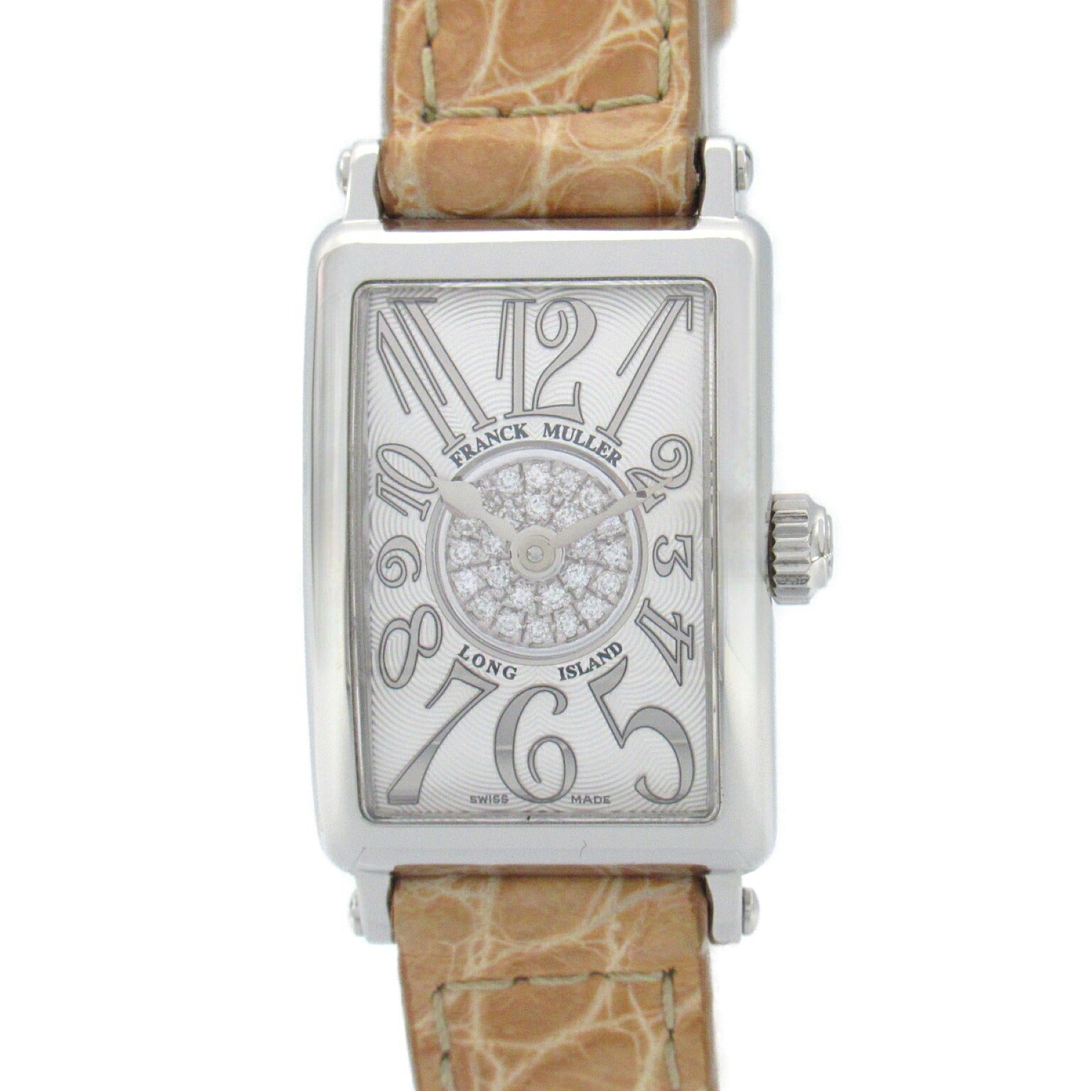 Franck Muller Long Island Petit Watch Stainless Steel Leather