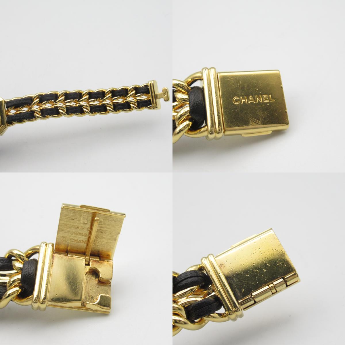 Chanel Premiere XL Watch Gold Plated Leather