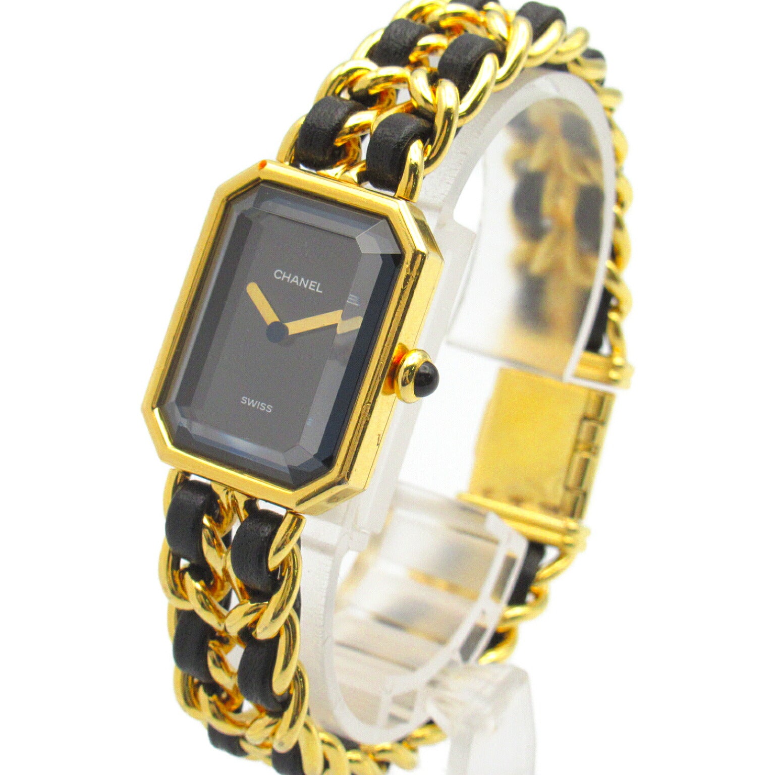 Chanel Premiere XL Watch Gold Plated Leather