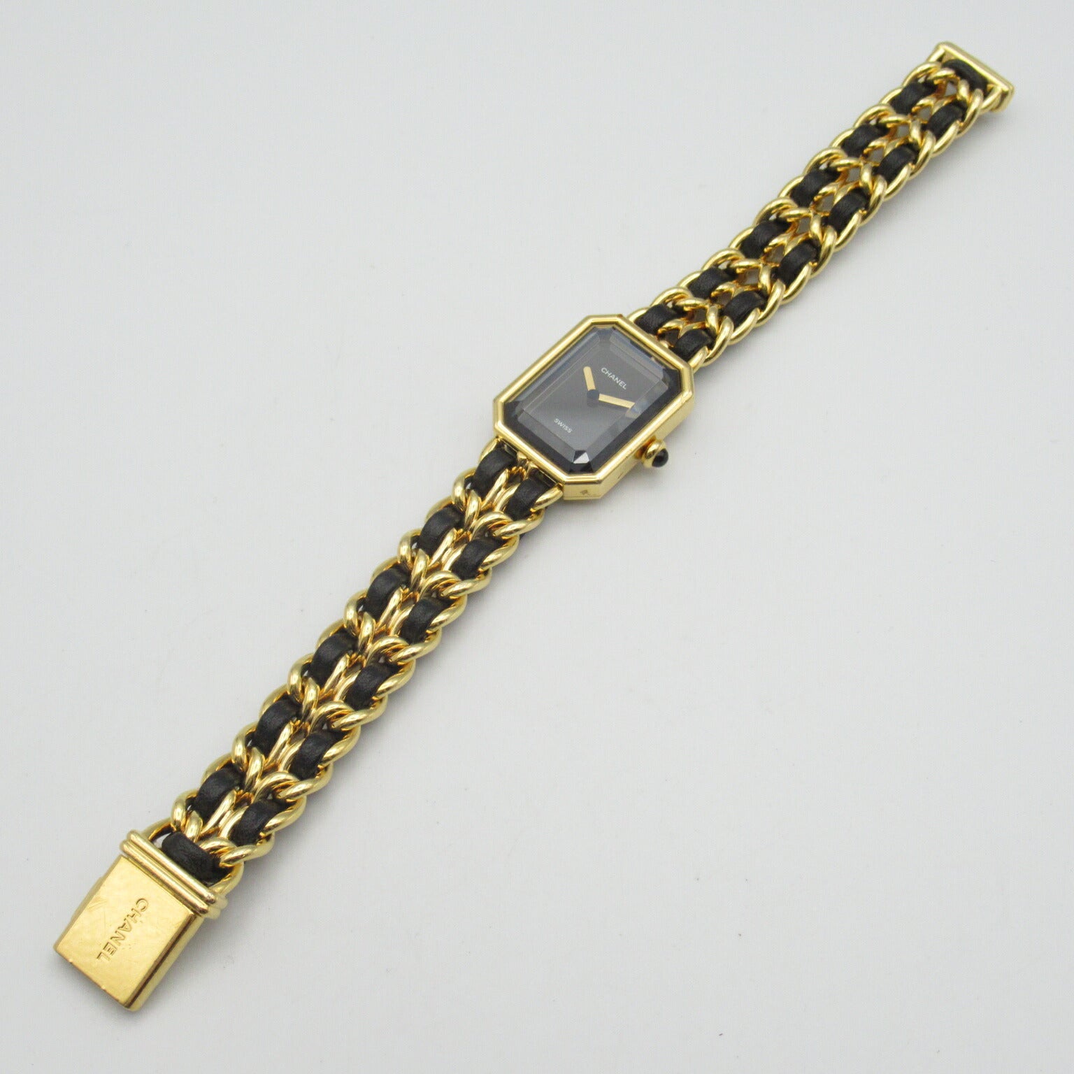 Chanel Premiere XL Watch Gold Plated Leather