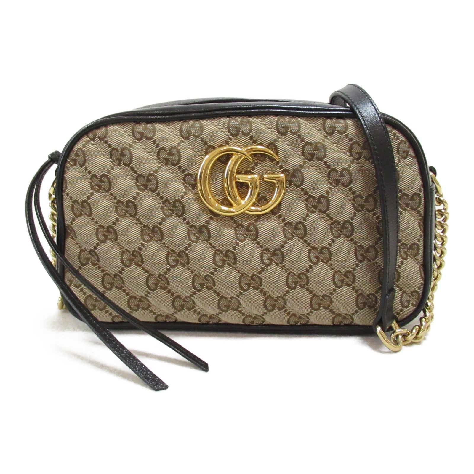 Gucci GG Marmont Canvas Leather Shoulder Bag