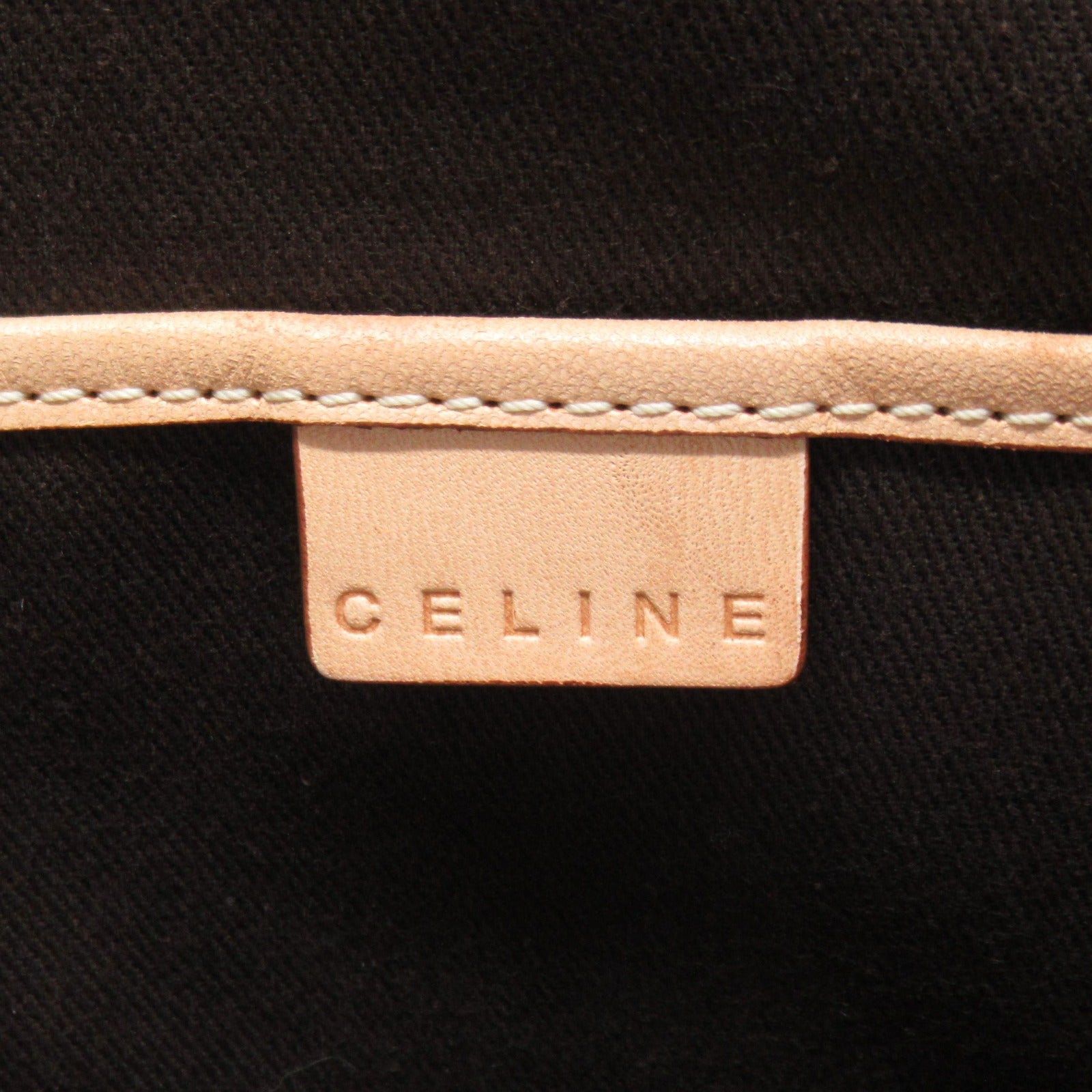 Celine PVC Coated Canvas Shoulder Tote Bag