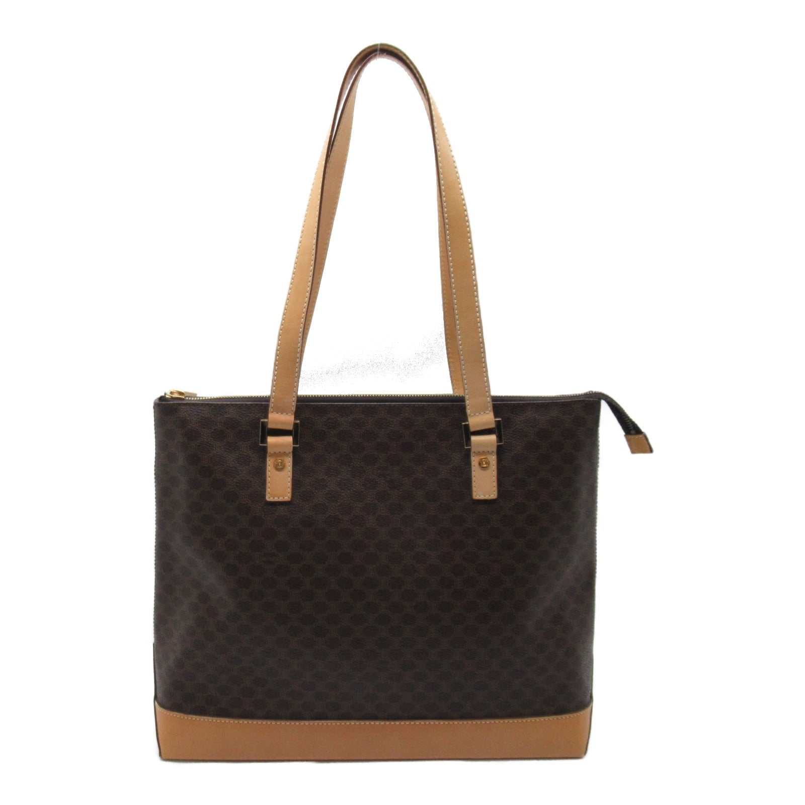 Celine PVC Coated Canvas Shoulder Tote Bag