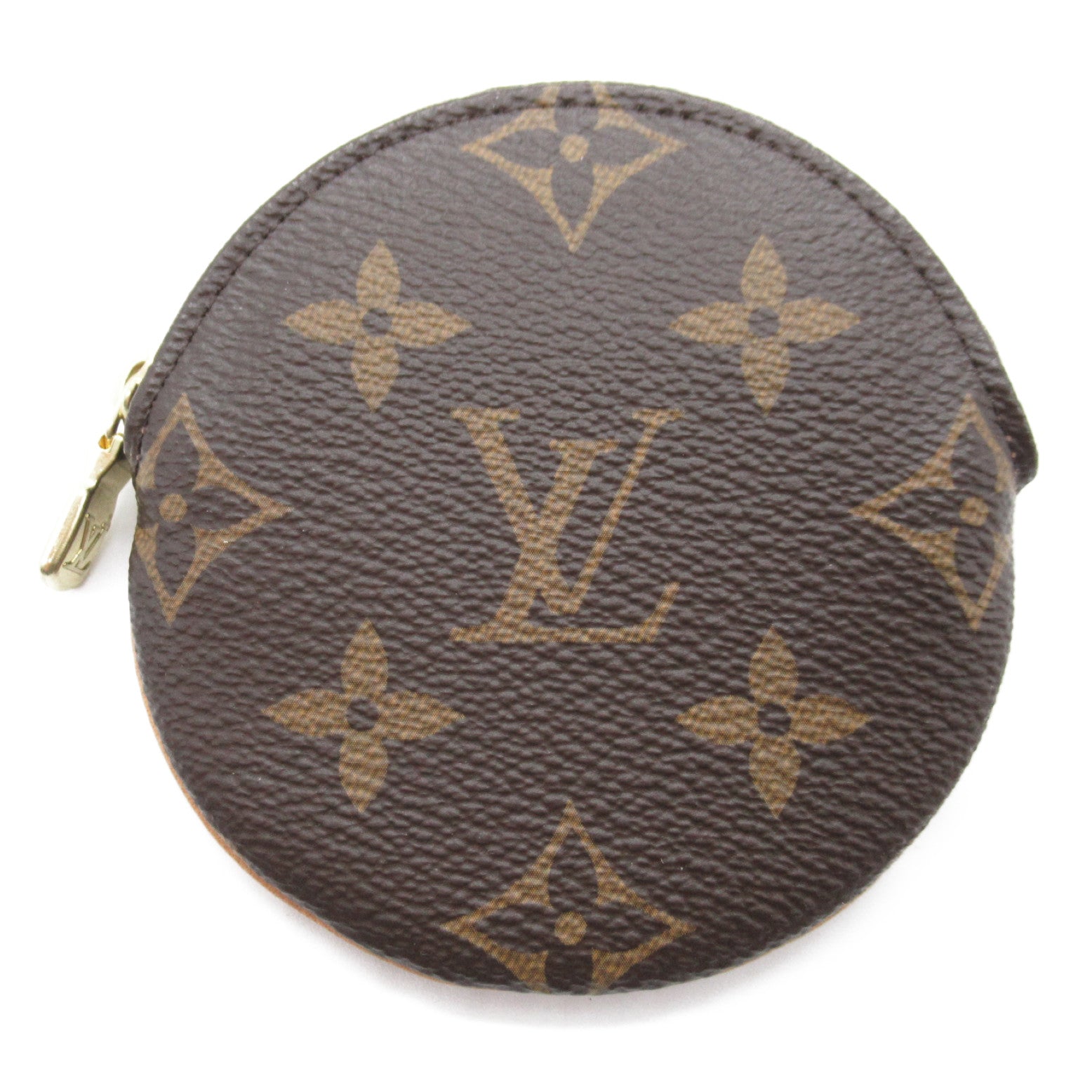 Louis Vuitton Porte Monnaie Round Canvas Coin Case M61926 in Great Condition