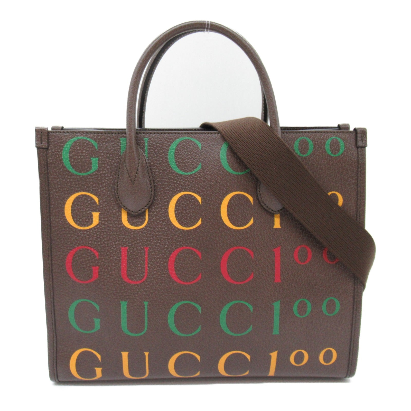 Gucci GG Canvas 2Way Tote Bag Brown