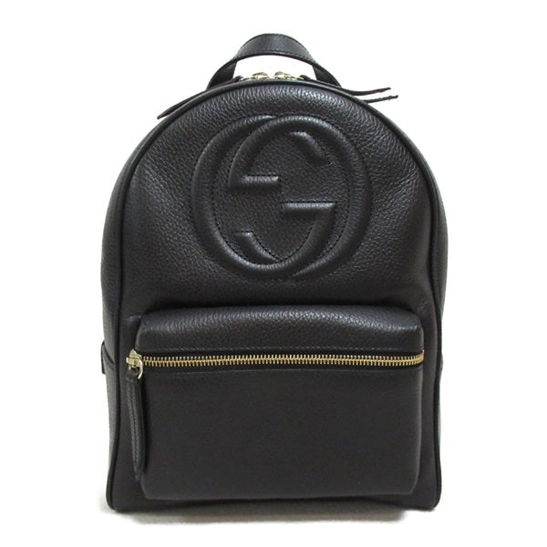Gucci Interlocking G Soho Chain Backpack Leather Backpack 536192 in Excellent condition