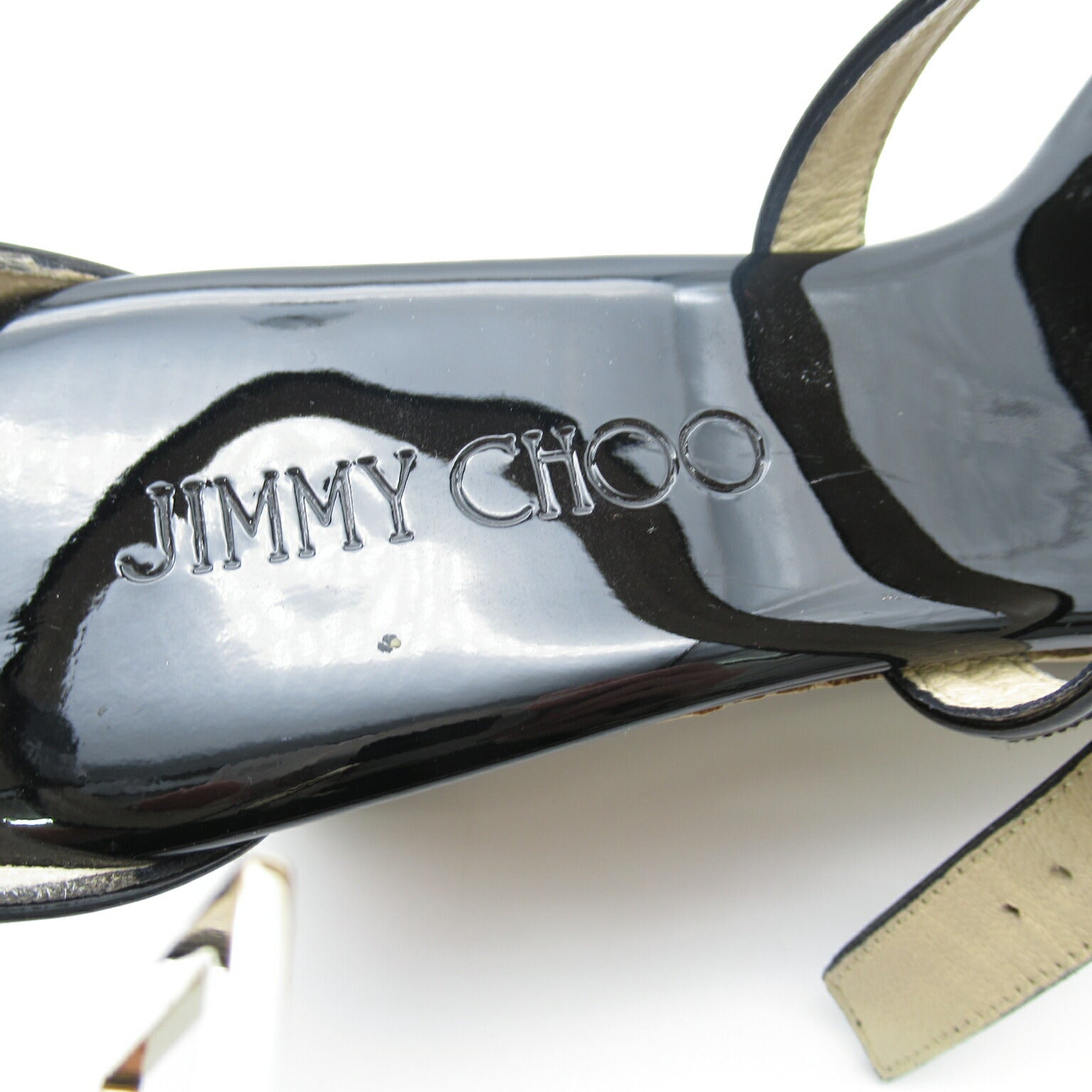 Jimmy Choo Patent Leather Sandals Black