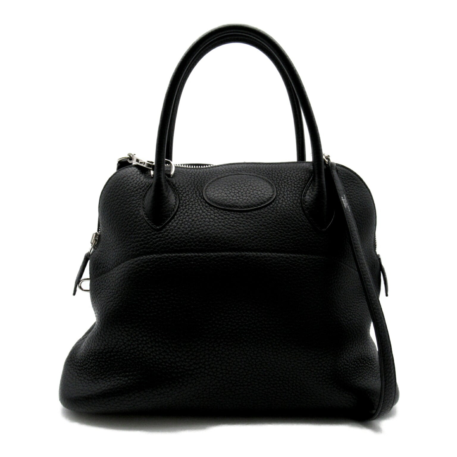 Hermes Bolide 31 Black Leather Handbag