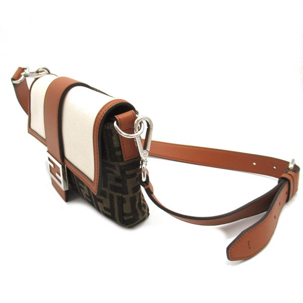 Zucca Canvas & Leather Shoulder Bag 7VA472