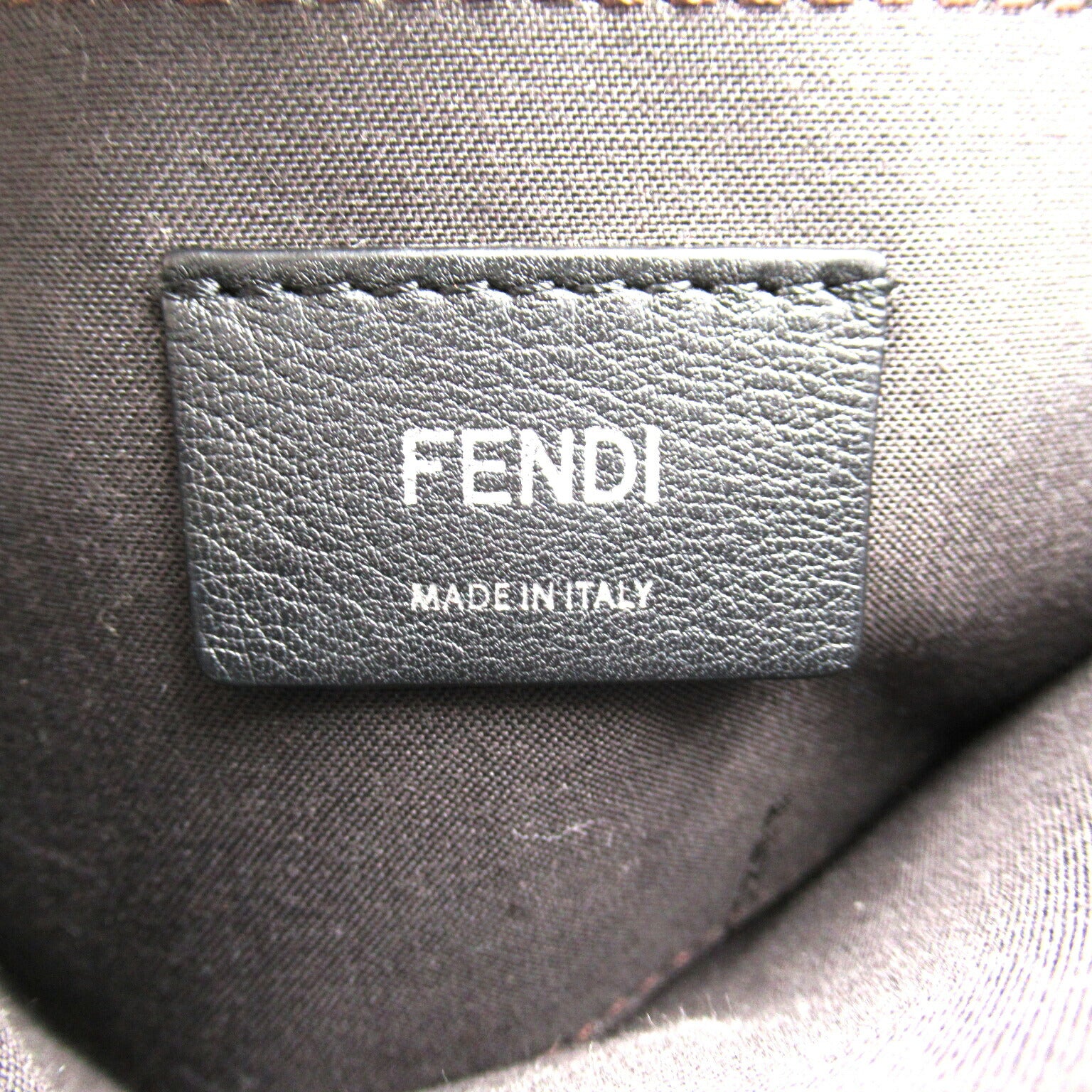 Fendi Leather 2way Shoulder Bag Blue Gray