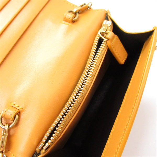 Yves Saint Laurent Leather Wallet on Chain  Leather Crossbody Bag 635219 in Great Condition