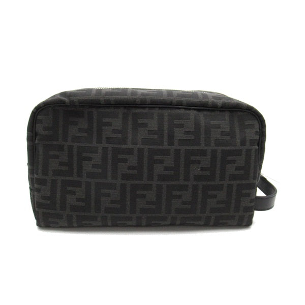 Fendi FF Toiletry Case  Canvas Clutch Bag 7N0141 in Great Condition