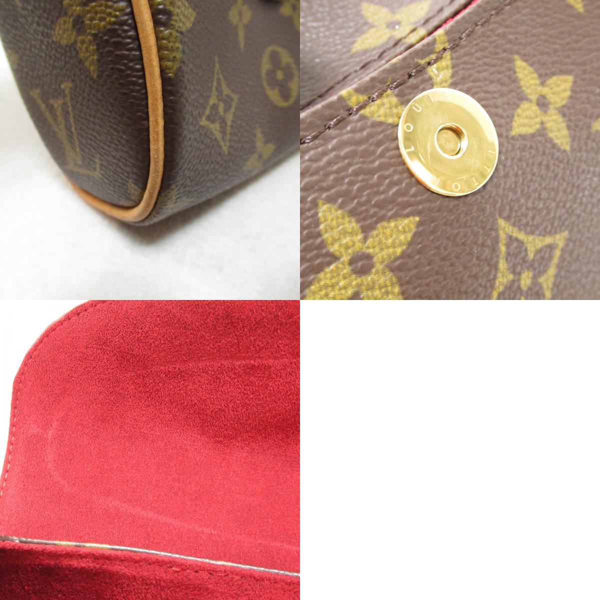 Louis Vuitton Sonatine Handbag Monogram Brown