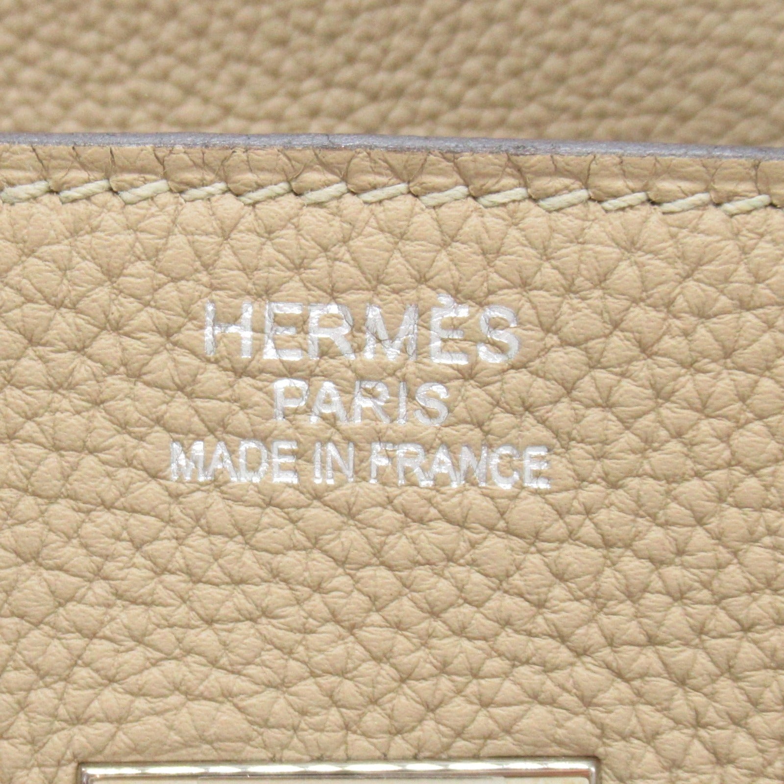 Hermes Togo Leather Birkin 35 Trench Handbag