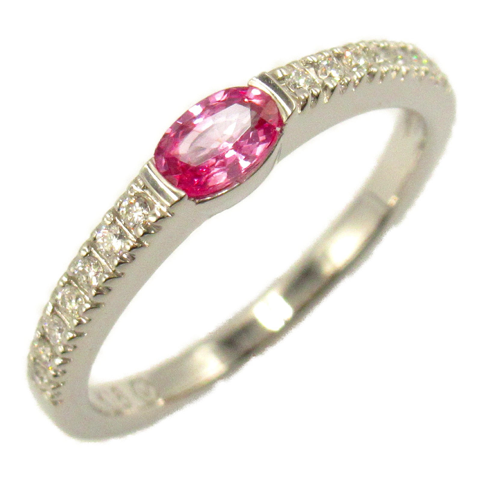 Vendome Aoyama Pink Sapphire Diamond Ring K18WG