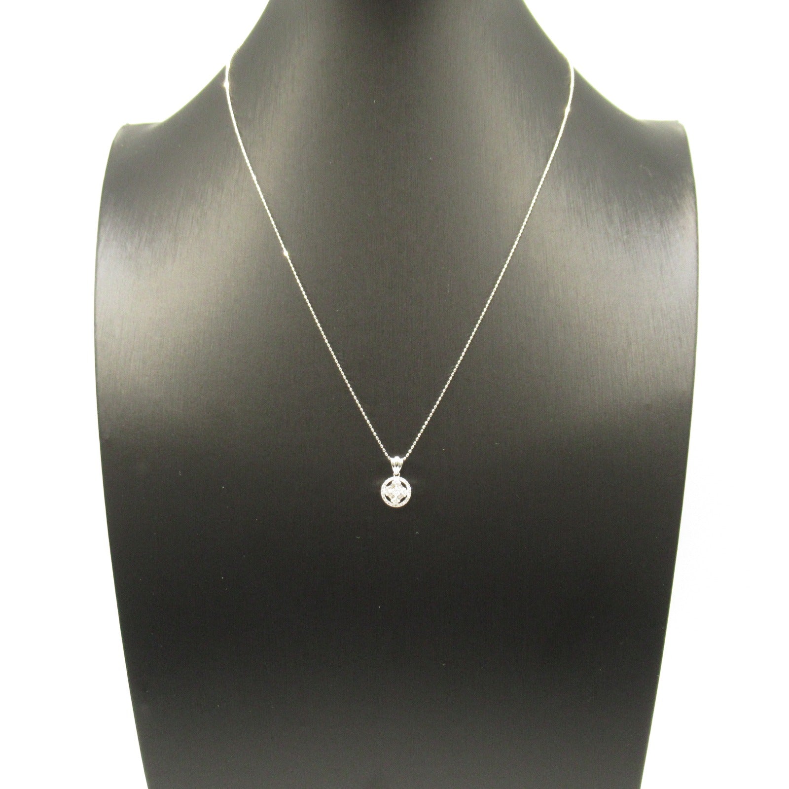 K18WG White Gold Diamond Necklace