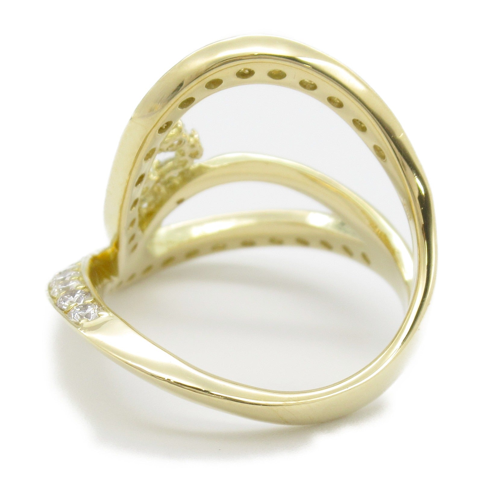 K18 Yellow Gold Diamond Ring Jewelry