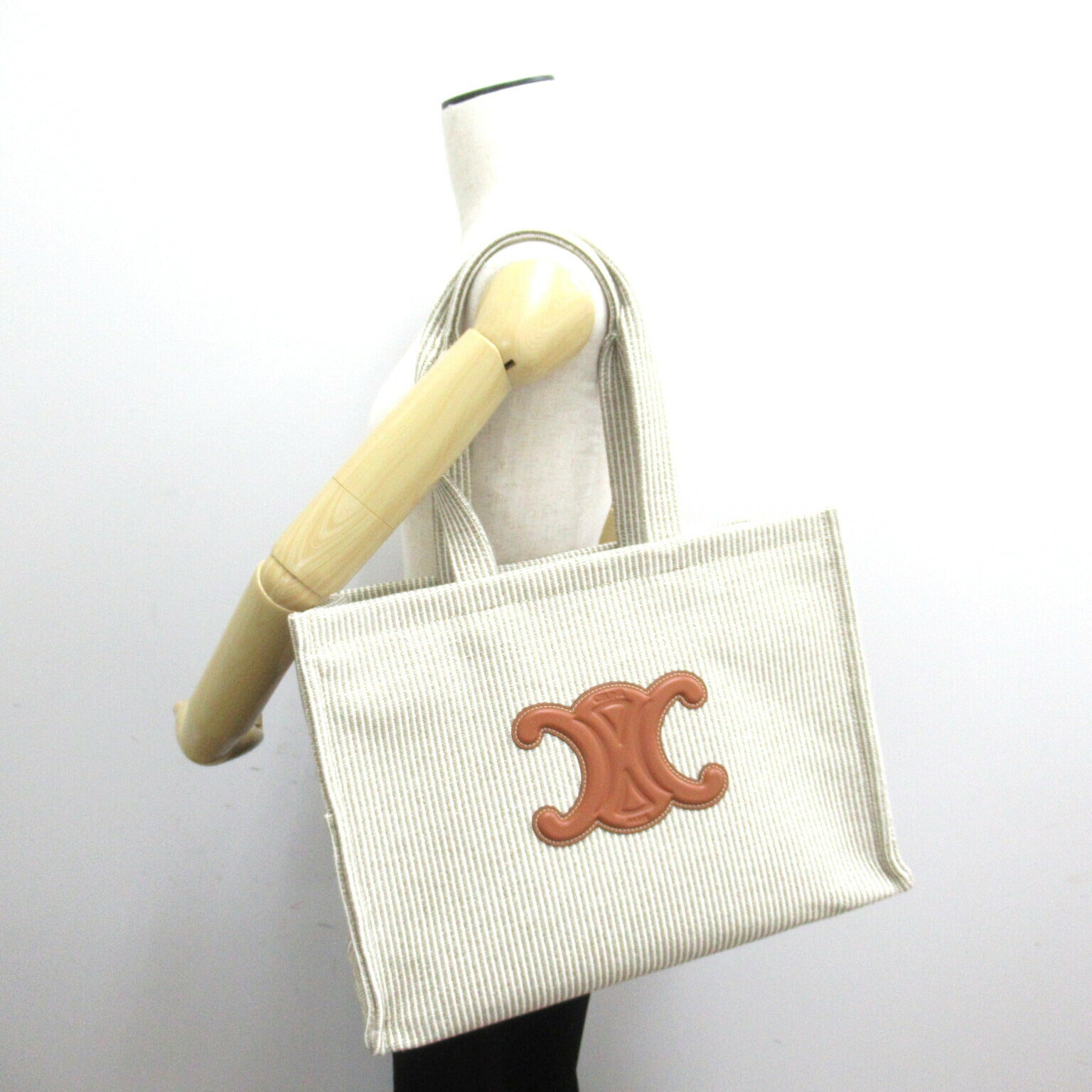 Celine Canvas Cabas Tote Bag Beige