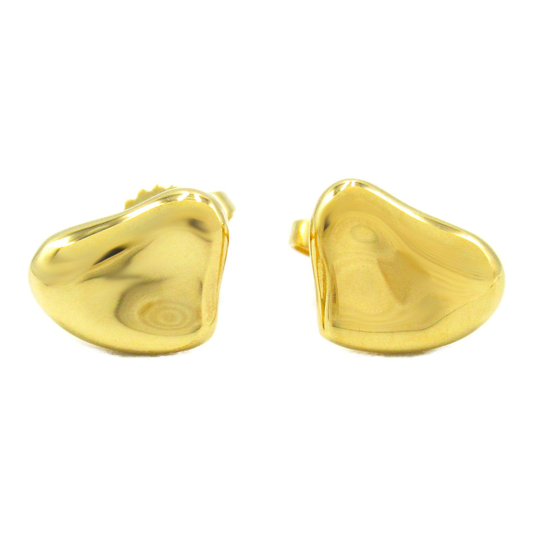 Tiffany & Co Elsa Peretti Mini Heart Earrings K18 Gold