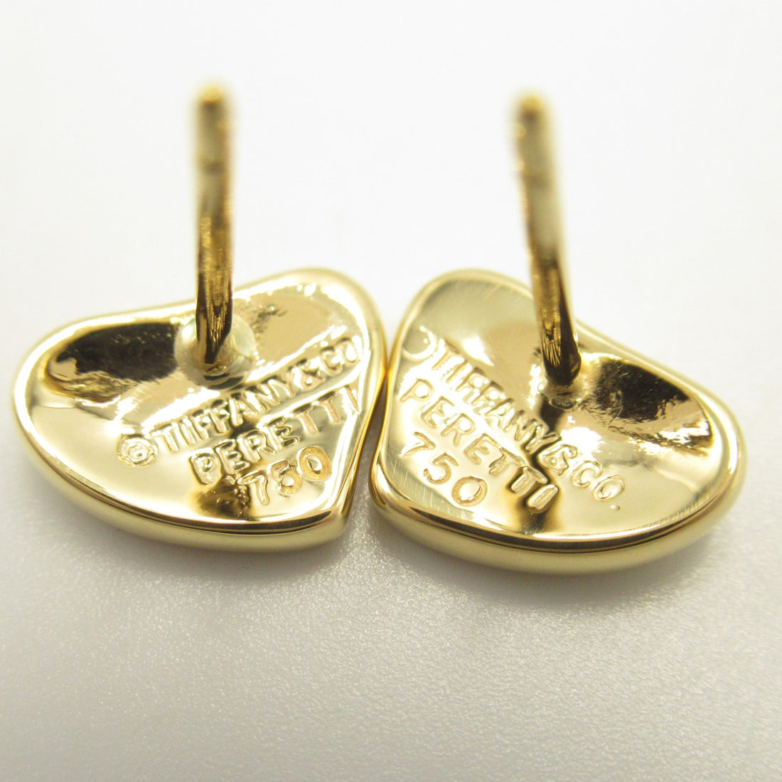 Tiffany & Co Elsa Peretti Mini Heart Earrings K18 Gold