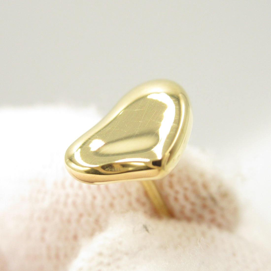 Tiffany & Co Elsa Peretti Mini Heart Earrings K18 Gold