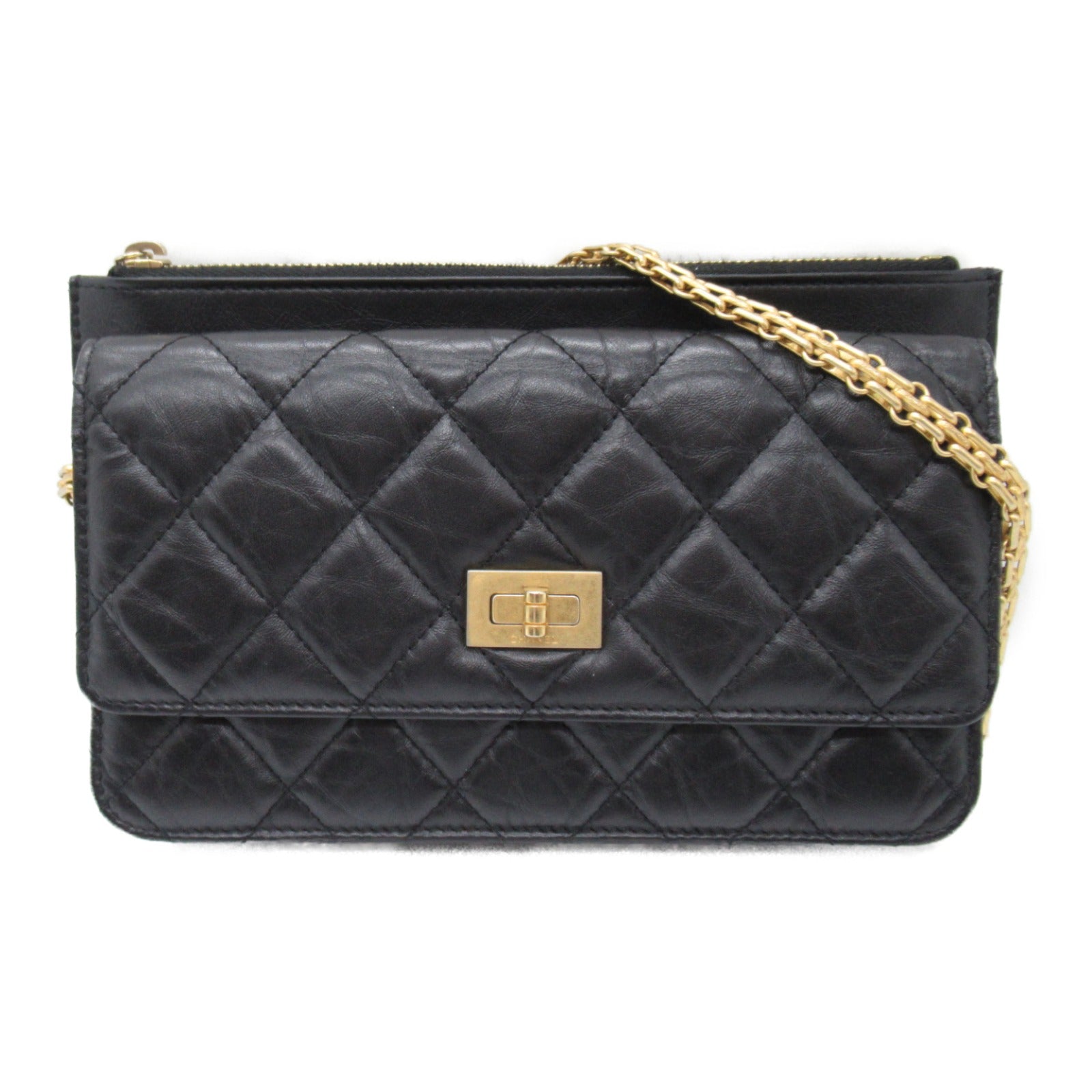 Chanel 2.55 Leather Chain Wallet Shoulder Bag