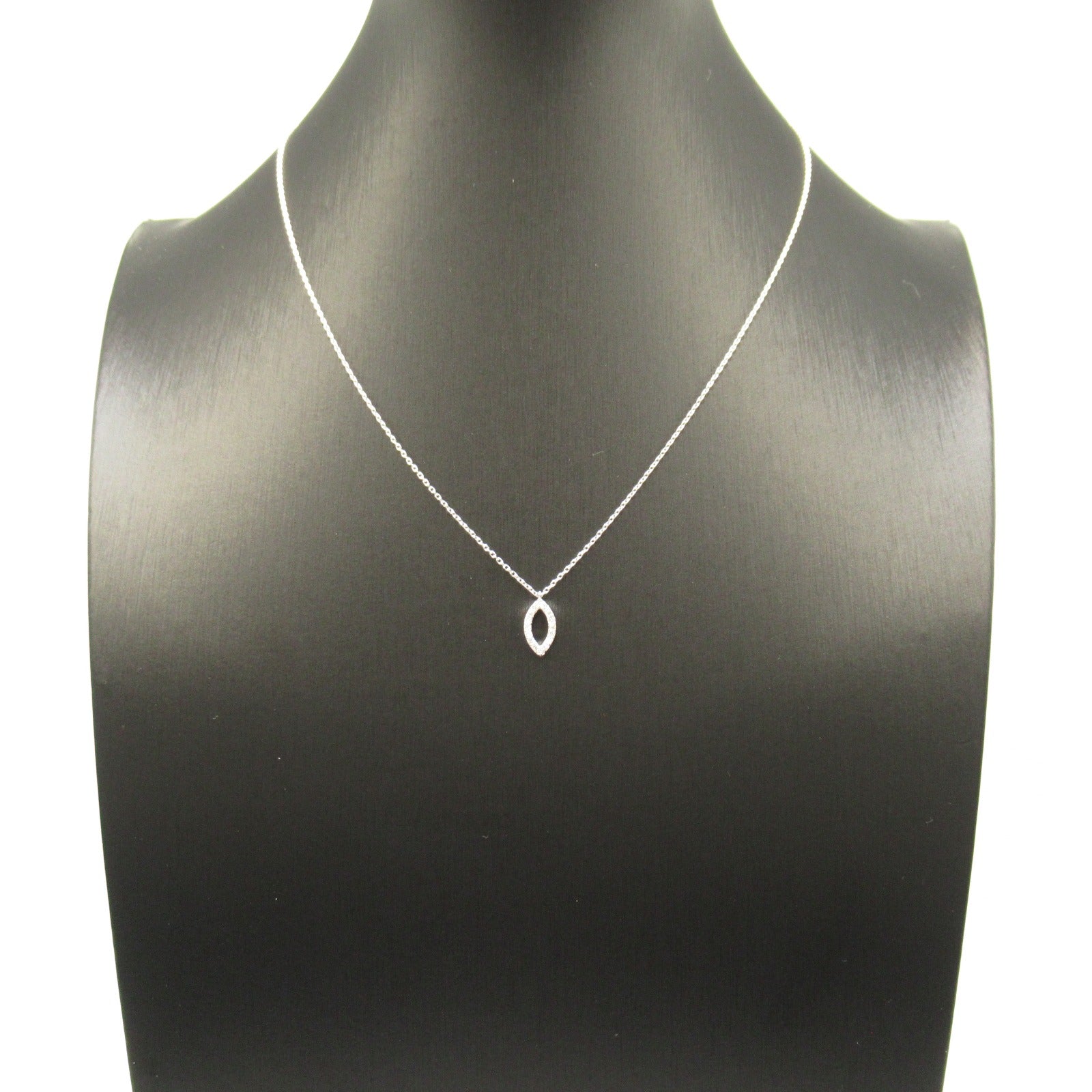 K18WG White Gold Diamond Necklace