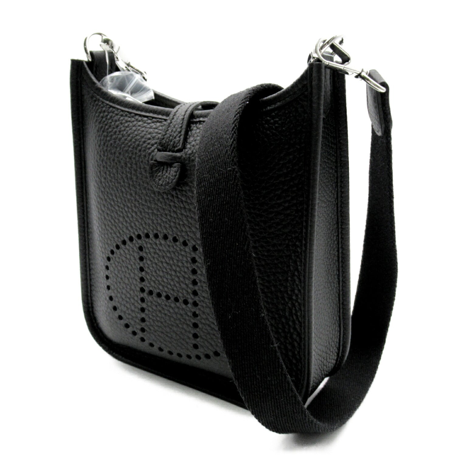 Hermes Evelyne TPM Black Leather Shoulder Bag