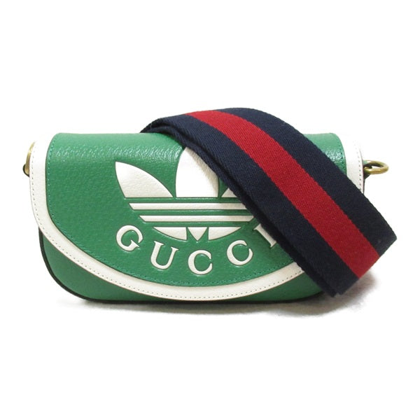 Gucci Adidas X Gucci Leather Crossbody Bag Leather Crossbody Bag 727791 in Great Condition