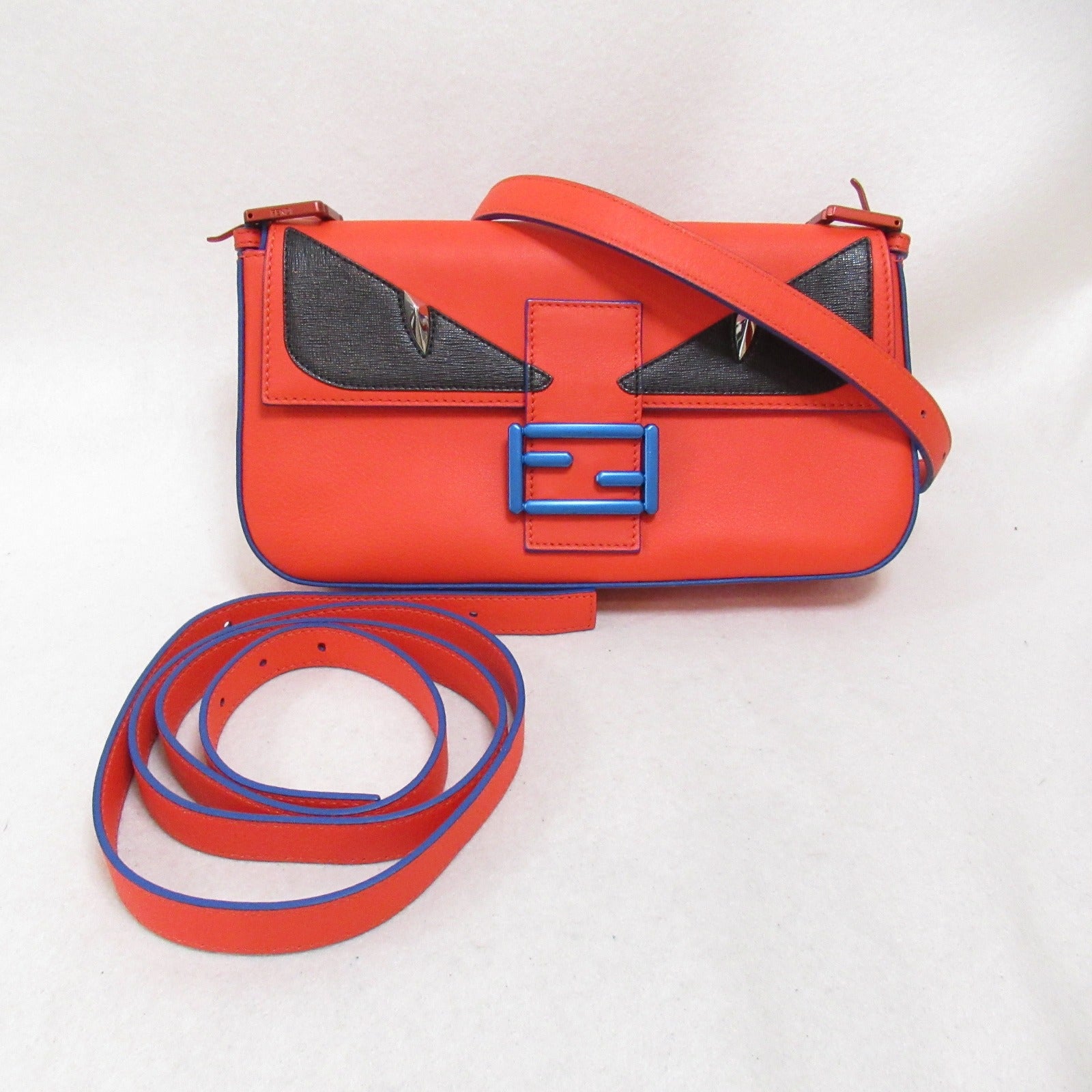 Fendi Monster Mamma Bucket Leather Shoulder Bag