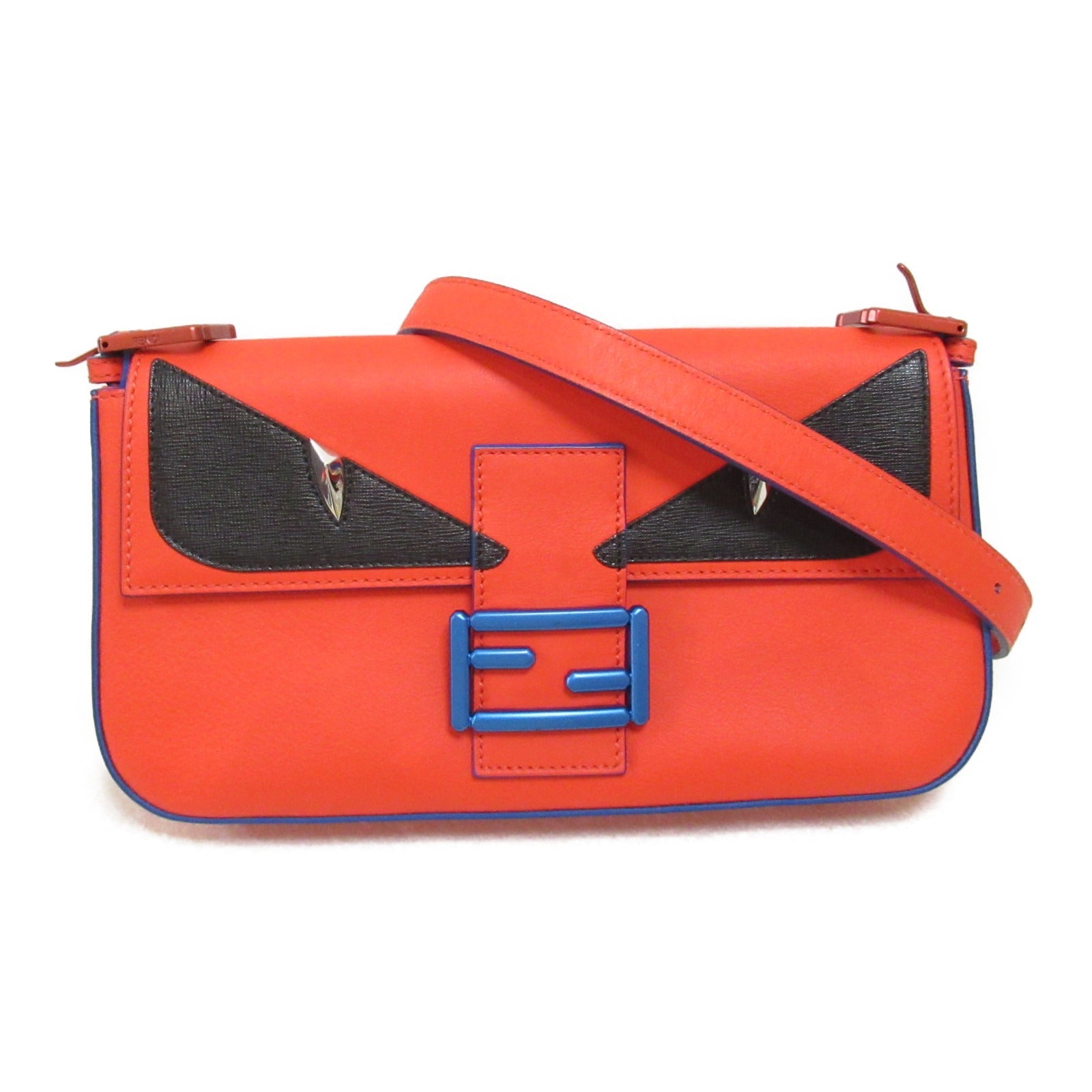 Fendi Monster Mamma Bucket Leather Shoulder Bag