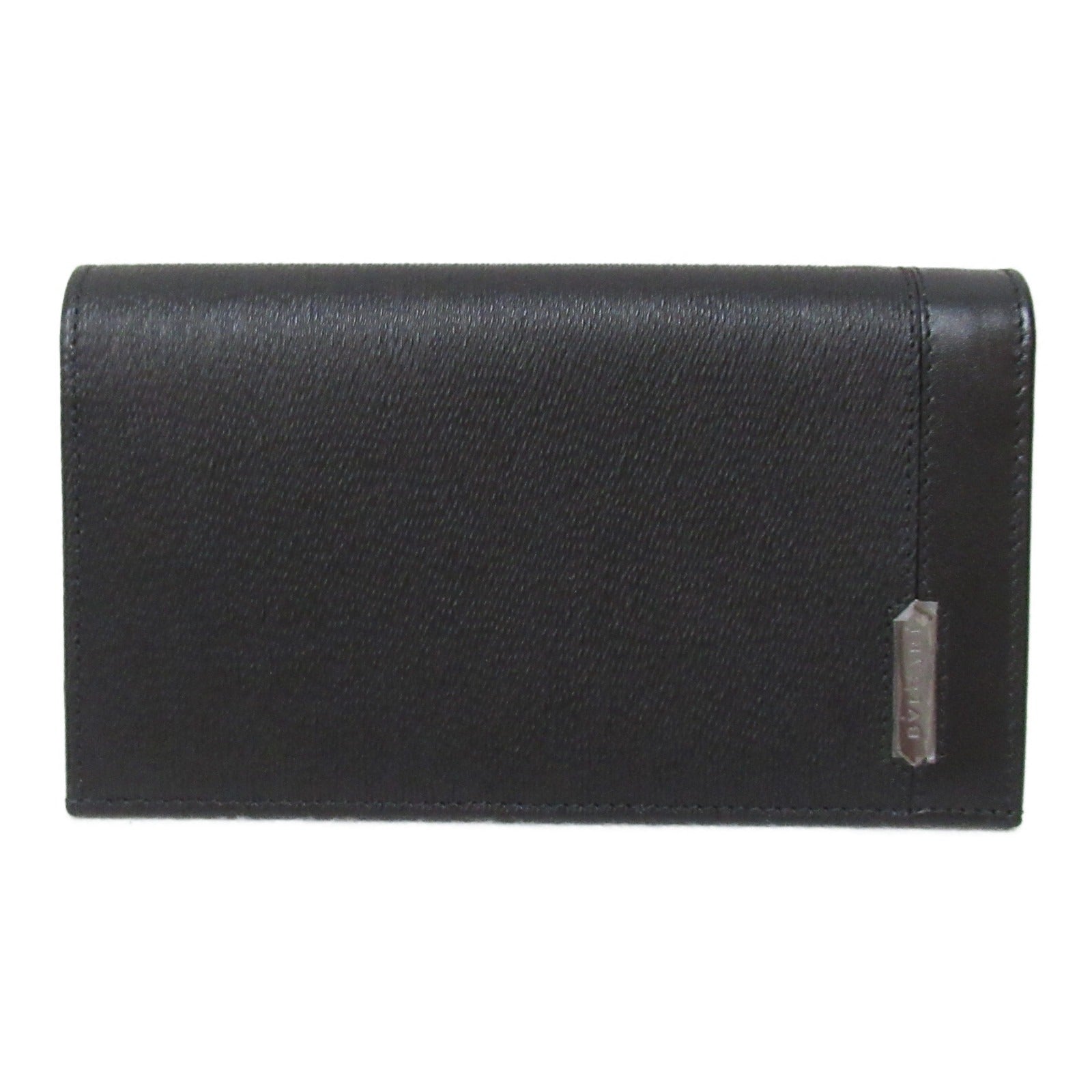 Bvlgari Leather Bifold Long Wallet Black