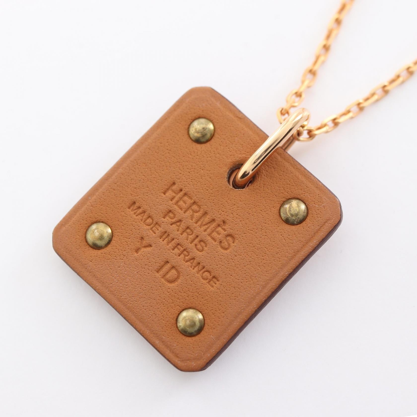 Hermes Gold Necklace As de Coeur PM