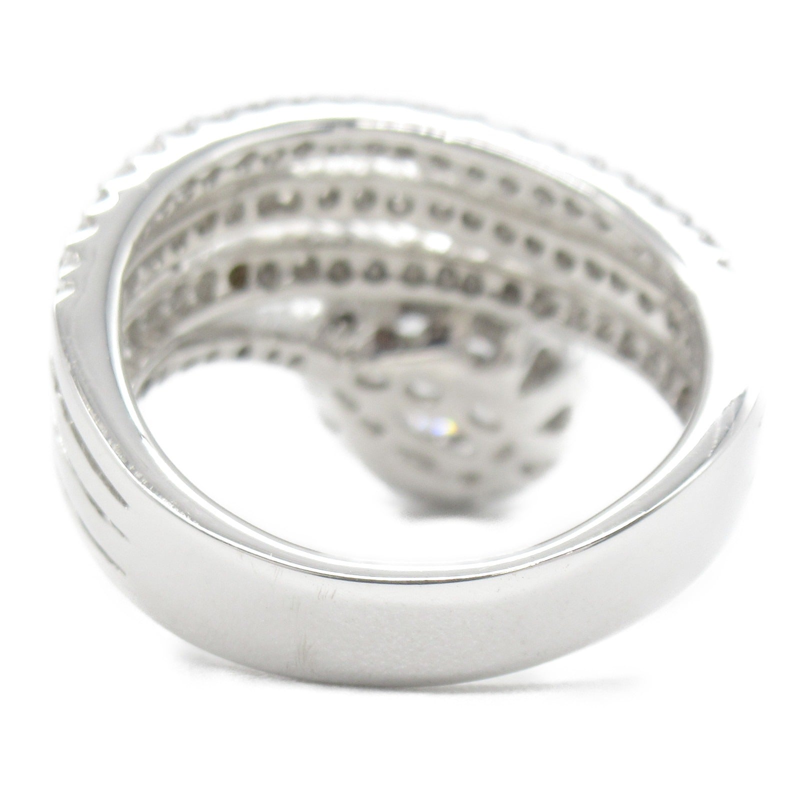 K18WG White Gold Diamond Ring Jewelry