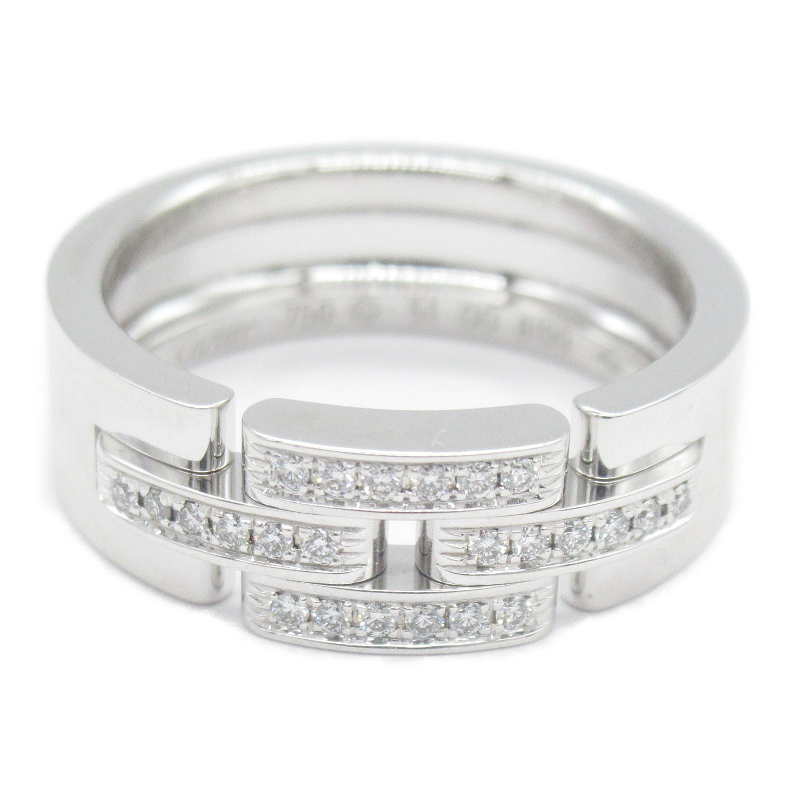 Cartier Diamond Ring K18WG White Gold